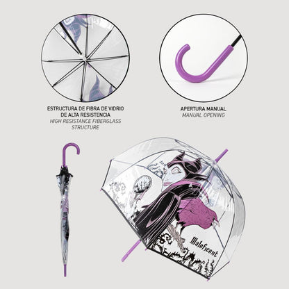 Disney Villains La Belle au bois dormant Parapluie Transparent Enfant – 86 cm