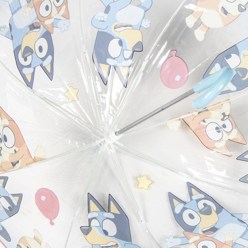 Bluey Bingo Transparenter Kinderregenschirm für Kinder – 71 cm