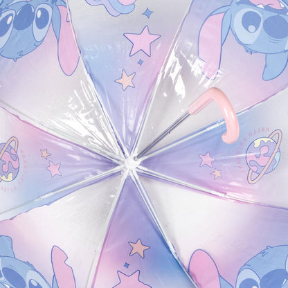 Disney Lilo and Stitch Universe Kids' Transparent Umbrella for Children – 71 cm