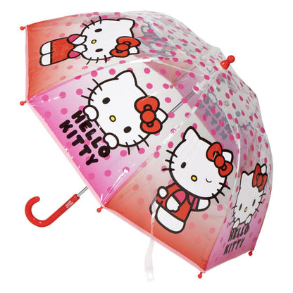 Hello Kitty Dots Parapluie transparent pour enfants – 71 cm