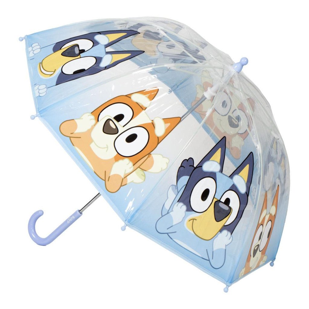 Bluey Puddle Transparenter Kinderregenschirm für Kinder – 71 cm