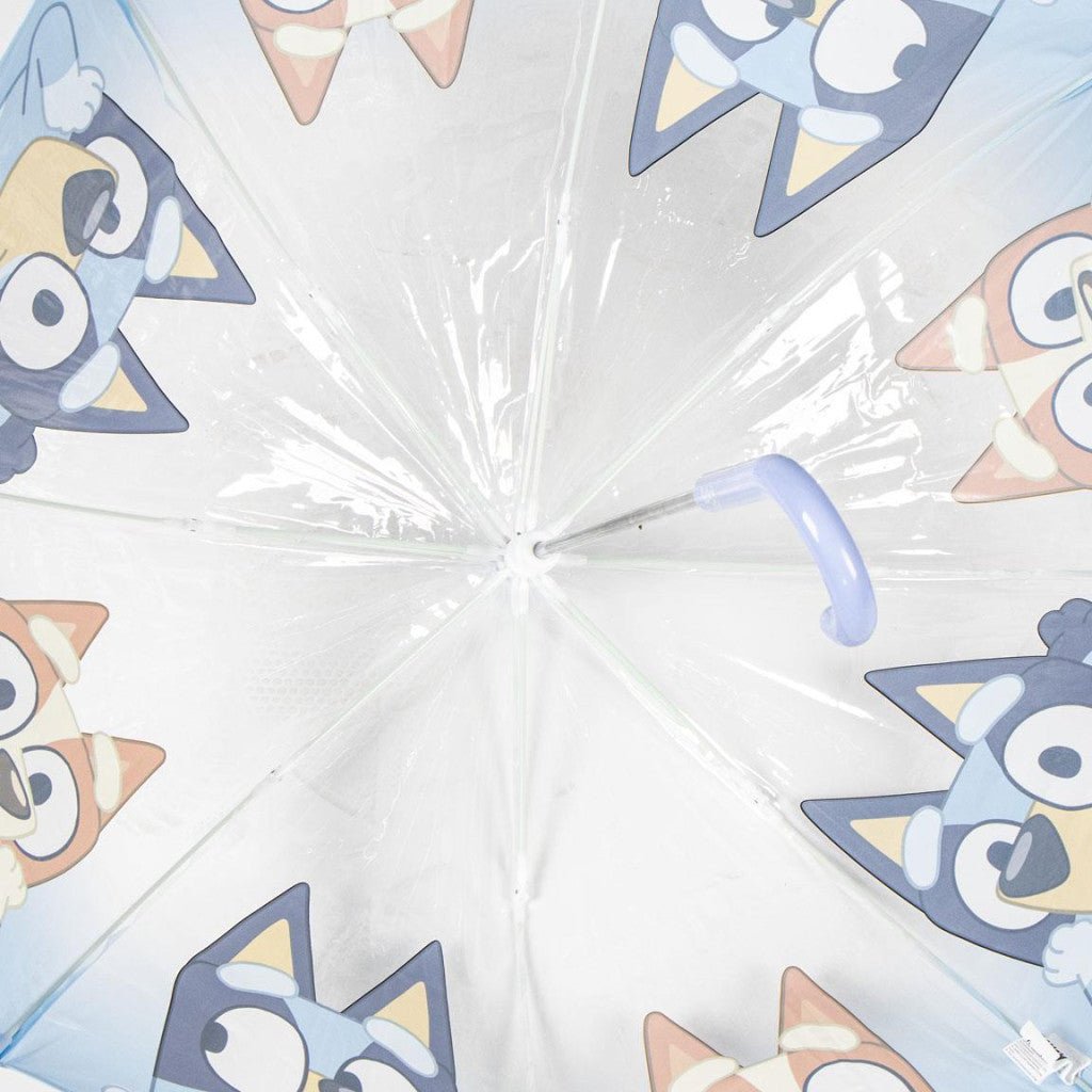 Bluey Puddle Transparenter Kinderregenschirm für Kinder – 71 cm