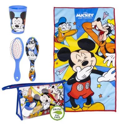 Mickey  Waschtasche Kinder-Set – Ideal für Reise & Kita – Robustes EVA Material