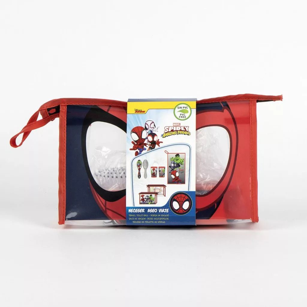 Spiderman Spidey Waschtasche Kinder-Set – Ideal für Reise & Kita – Robustes EVA Material