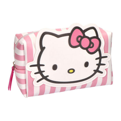 Hello Kitty Striped Kulturbeutel für Kinder – 18 x 10 cm