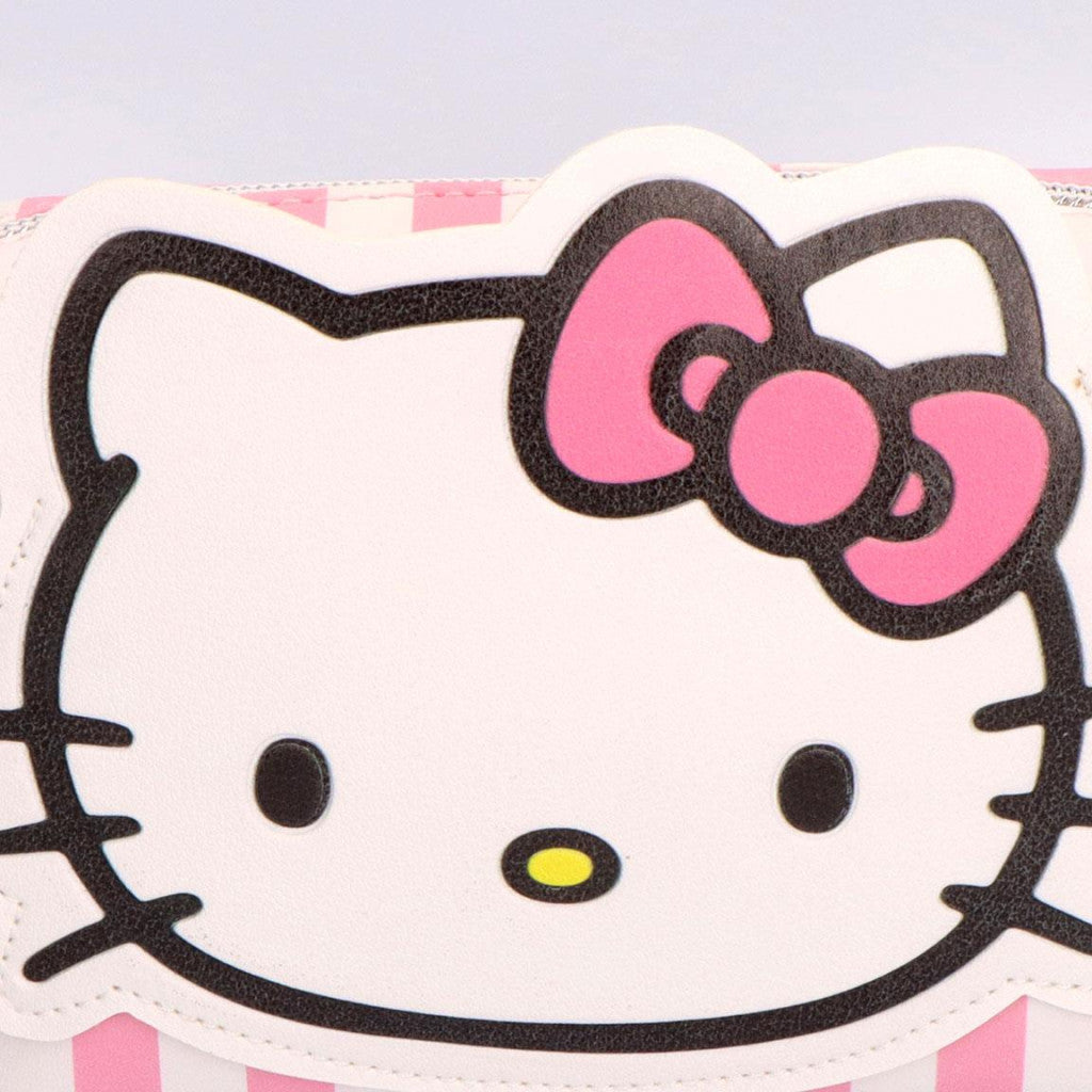 Hello Kitty Striped Kulturbeutel für Kinder – 18 x 10 cm