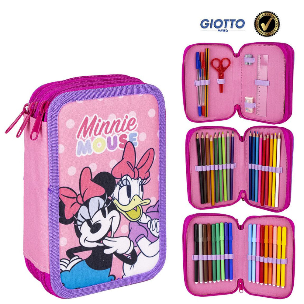 Trousse Disney Minnie Daisy Giotto pour enfants – 13 x 20 x 7 cm
