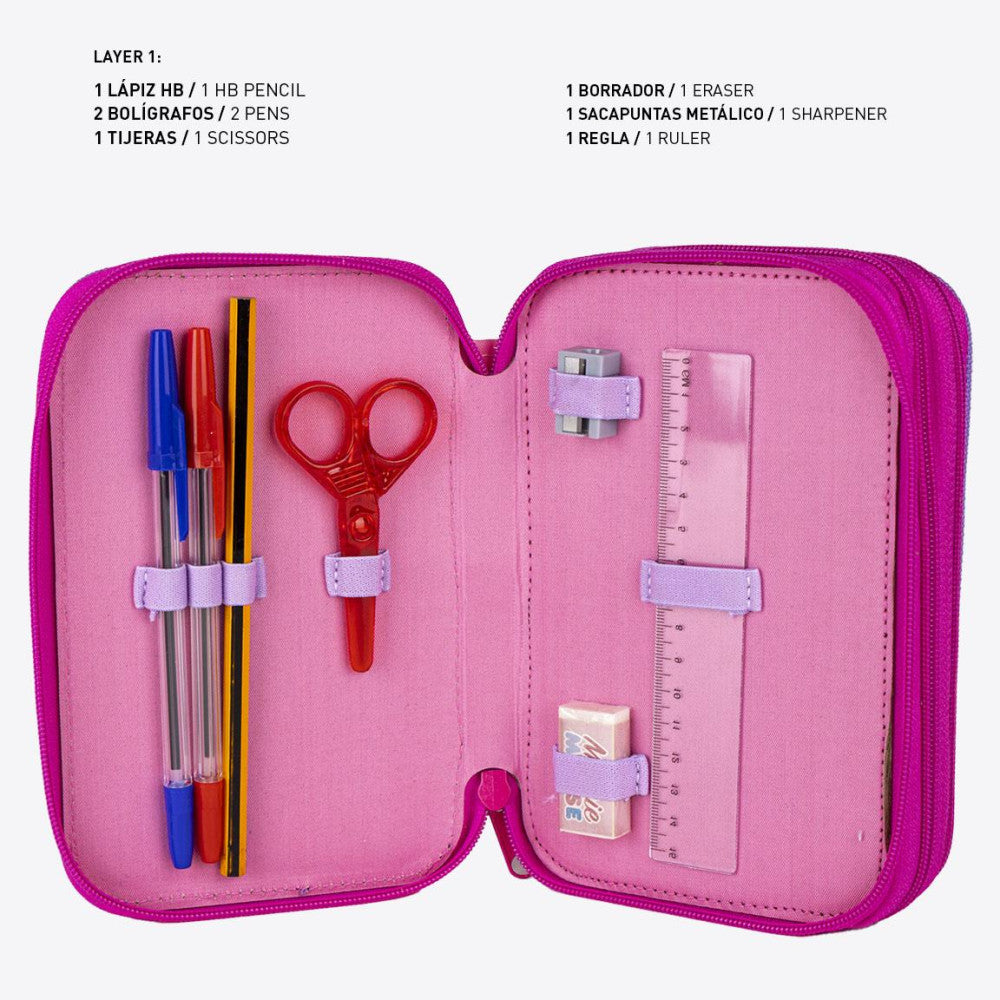Trousse Disney Minnie Daisy Giotto pour enfants – 13 x 20 x 7 cm