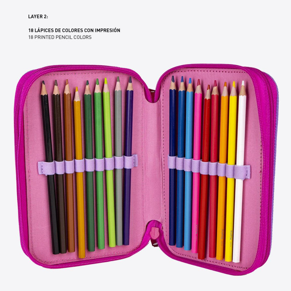 Trousse Disney Minnie Daisy Giotto pour enfants – 13 x 20 x 7 cm