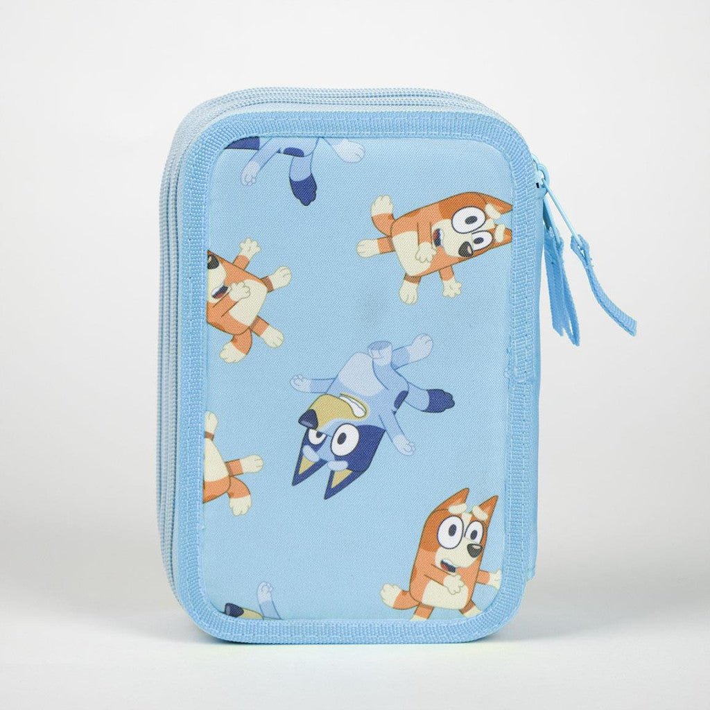 Bluey Striped Giotto Federmäppchen für Kinder – 13 x 20 x 7 cm