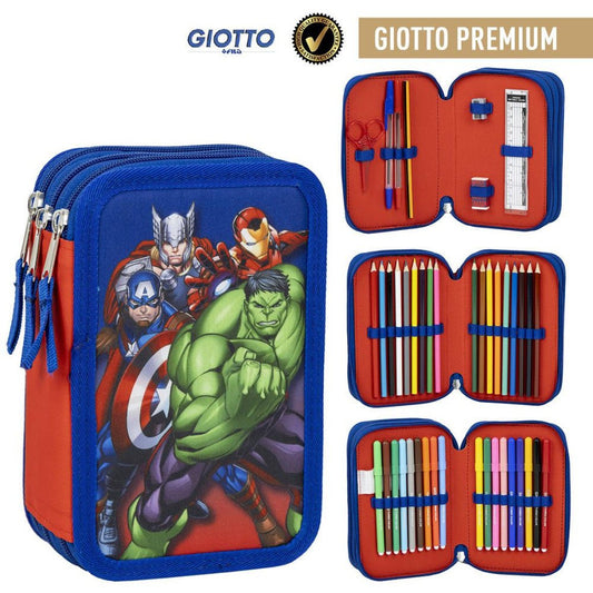 Avengers Team Giotto Federmäppchen für Kinder – 13 x 20 x 7 cm