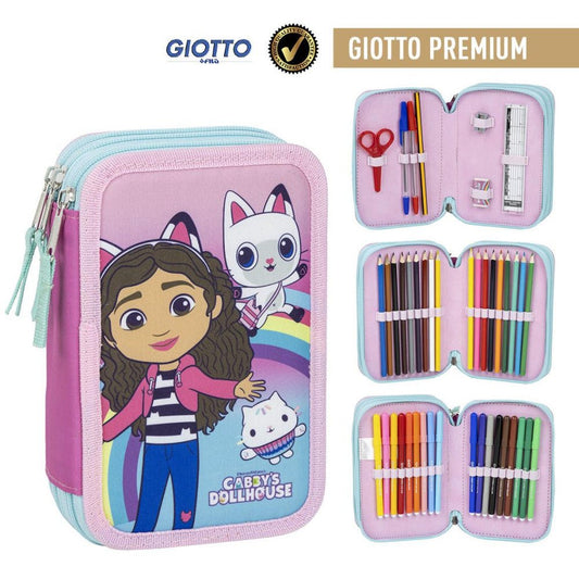 Gabby's Dollhouse Rainbow Giotto Federmäppchen für Kinder – 13 x 20 x 7 cm
