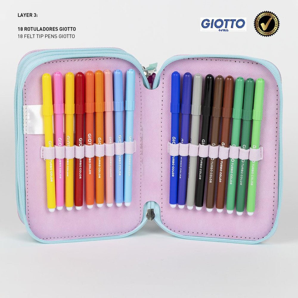 Gabby's Dollhouse Rainbow Giotto Federmäppchen für Kinder – 13 x 20 x 7 cm