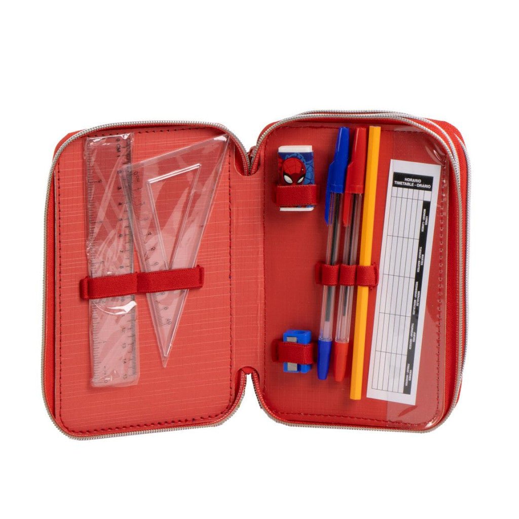 Spiderman Web Giotto Federmäppchen für Kinder – 13 x 20 x 7 cm