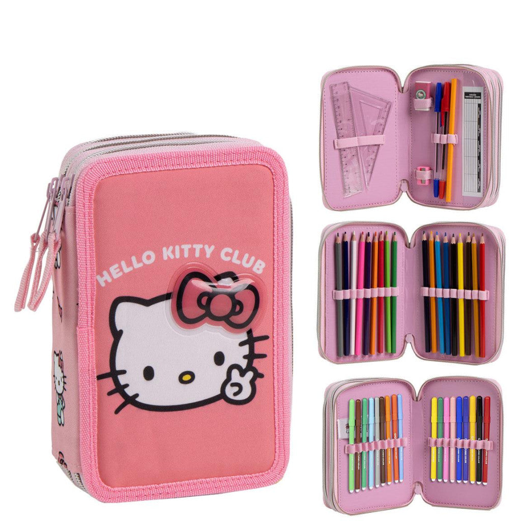 Trousse Hello Kitty Club Giotto pour enfants – 13 x 20 cm