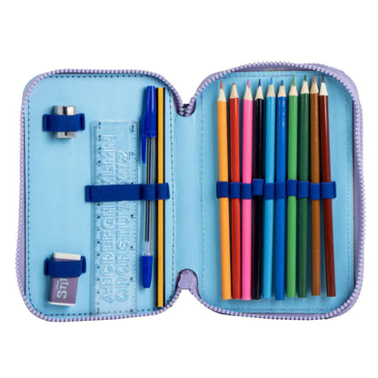 Disney Lilo und Stitch Scrump 2-stöckig Federmäppchen für Kinder – 12,5 x 19,5 x 4,5 cm