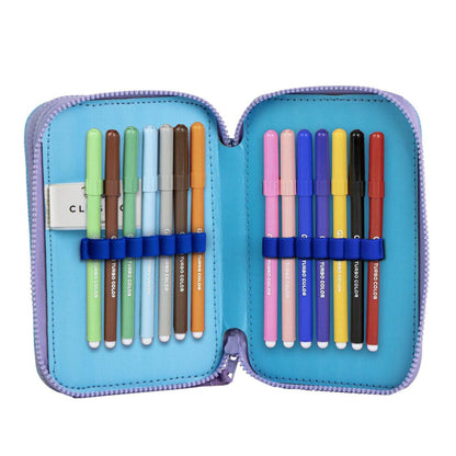 Disney Lilo und Stitch Scrump 2-stöckig Federmäppchen für Kinder – 12,5 x 19,5 x 4,5 cm