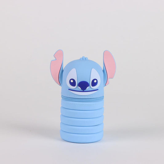 Disney Lilo and Stitch Blue 3D Pencil Case for Kids – 7 x 14 cm