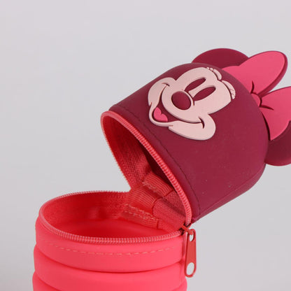 Disney Minnie Trousse 3D Rouge foncé pour enfants – 7 x 16 cm