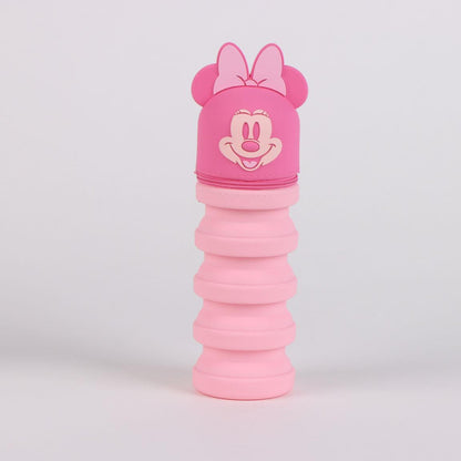 Trousse d'école 3D Disney Minnie Rose clair pour enfants – 7 x 16 cm