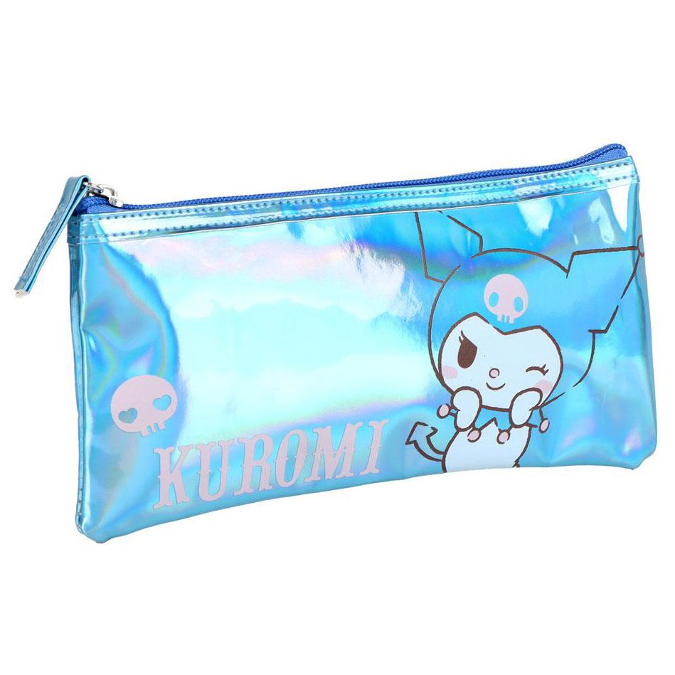 Hello Kitty Blue Iridescent Kulturbeutel für Kinder – 22 x 11 cm