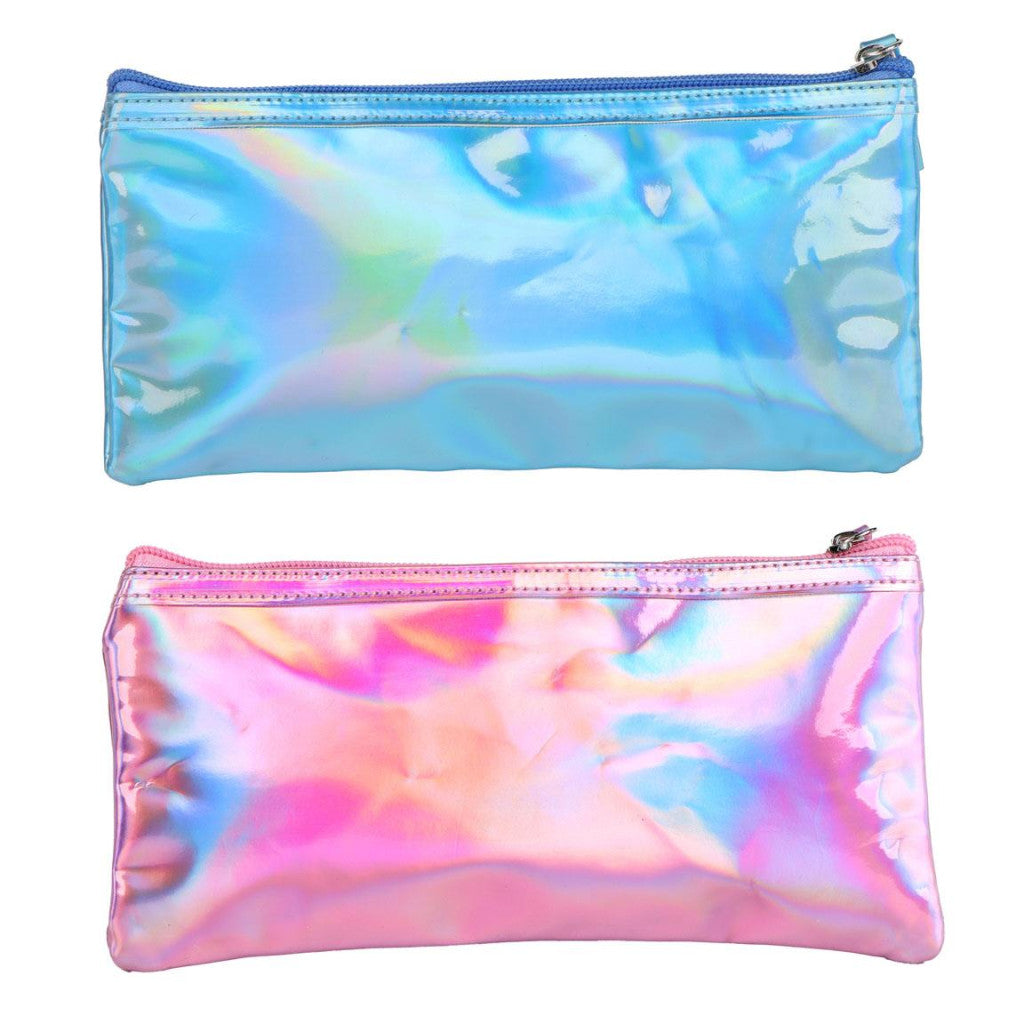 Hello Kitty Blue Iridescent Kulturbeutel für Kinder – 22 x 11 cm