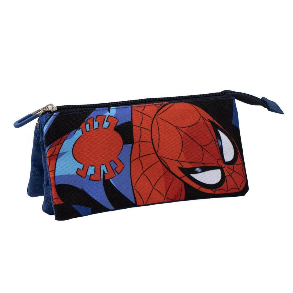 Superman Attack Spiderman Federmäppchen für Kinder – 21 x 11 cm