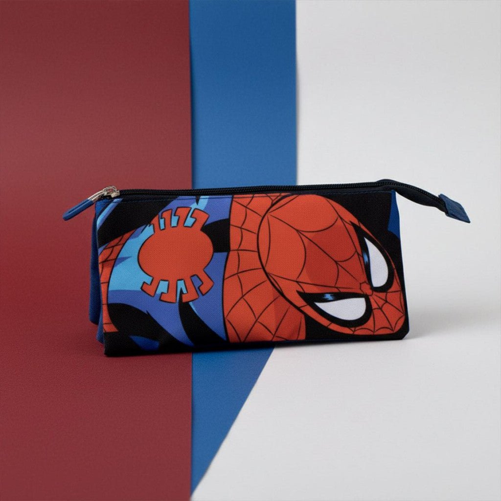 Superman Attack Spiderman Federmäppchen für Kinder – 21 x 11 cm
