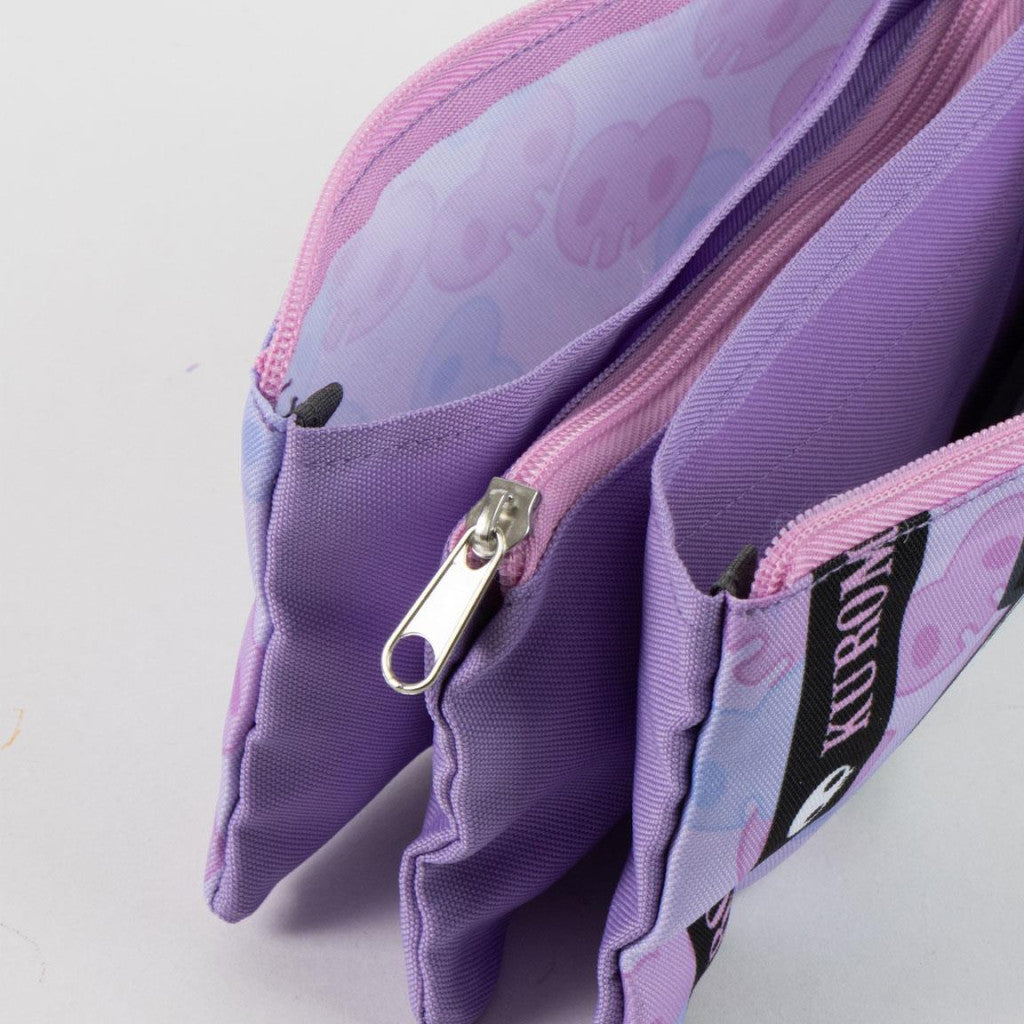 Hello Kitty Little Rebel 3-Compartment Pencil Case for Kids - 23 x 12 cm