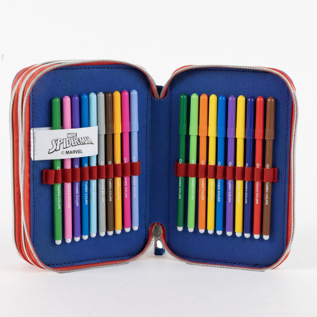 Spiderman Focusing Giotto Federmäppchen für Kinder – 13 x 20 x 7 cm
