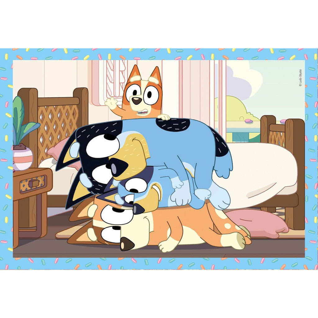 Bluey 4-in-1 Puzzle Inhalt