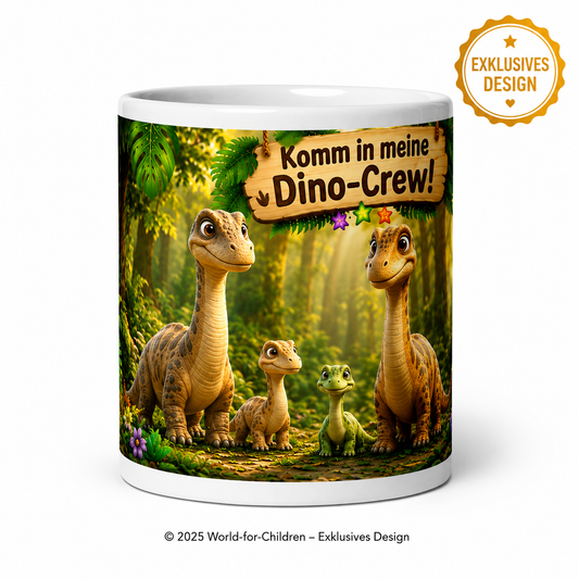 Brachiosaurus Kindertasse 330 ml – Keramiktasse für Kinder | Exklusives World-for-Children Design