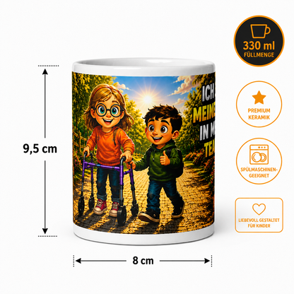 Inklusions-Tasse 330 ml – Gemeinsam sind wir stark | Freundschaft & Vielfalt