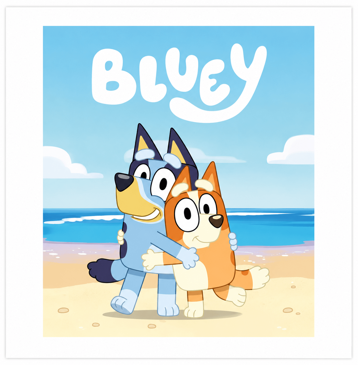 Bluey Cozy Gesichtstuch für Kinder aus Baumwolle – 30 × 50 cm