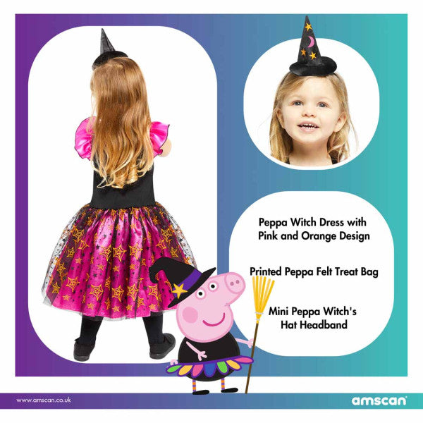 Peppa Wutz Orange Witch Kostüm 2-3 Jahre