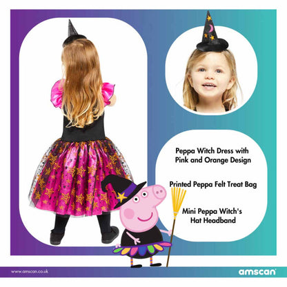 Peppa Wutz Orange Witch Kostüm 2-3 Jahre