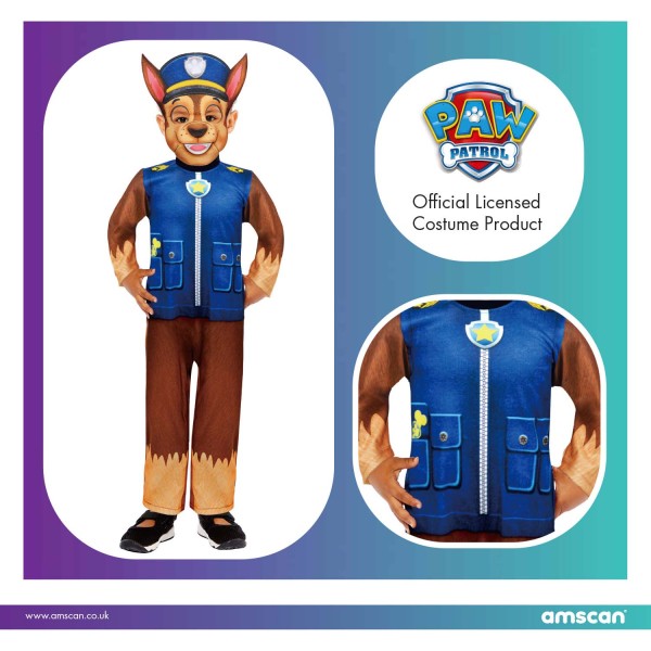 Paw Patrol Chase-Kostüm 3-4 Jahre