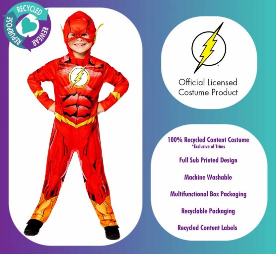 The Flash Kostüm 10-12 Jahre