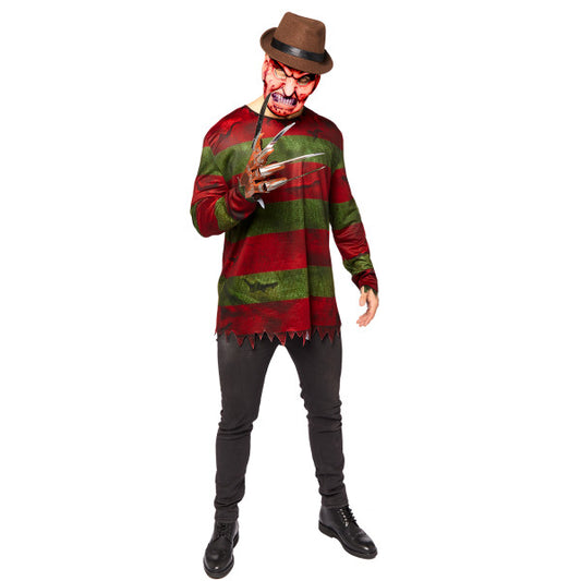 Halloween Scary Freddy Kruger Erwachsenen-Kostüm M/L