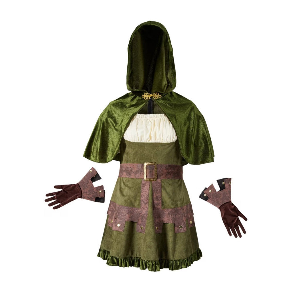 Halloween Green Robin Hoodie Erwachsenenkostüm M/L