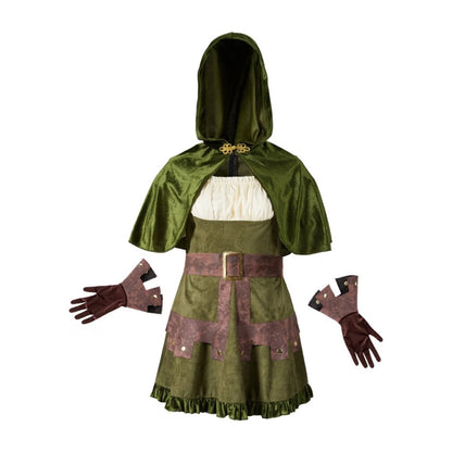 Halloween Green Robin Hoodie Erwachsenenkostüm M/L