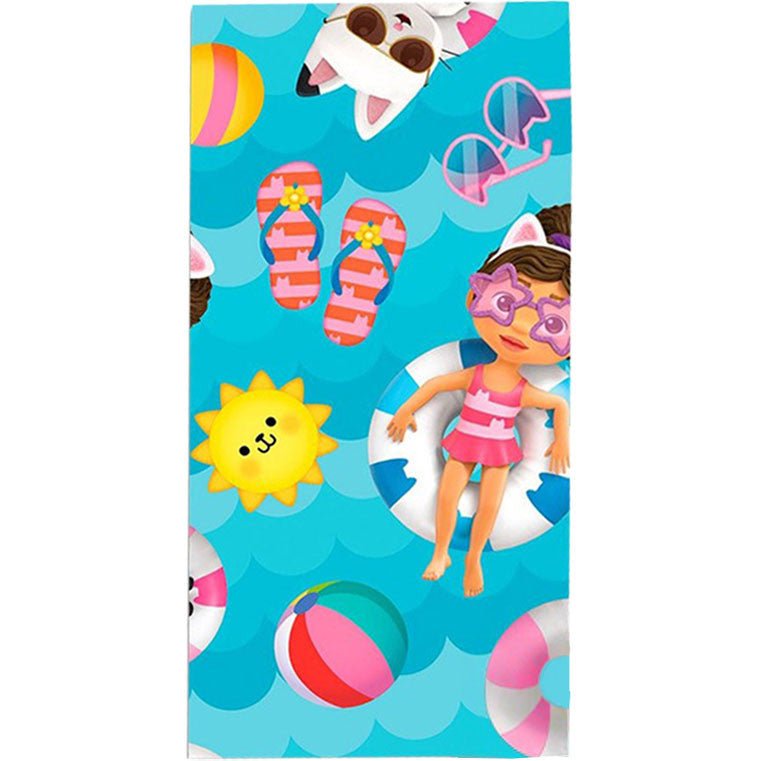 Gabby's Dollhouse Summer Badetuch für Kinder aus Baumwolle – 70 × 140 cm