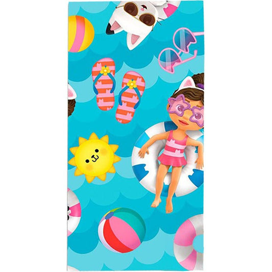 Gabby's Dollhouse Summer Badetuch für Kinder aus Baumwolle – 70 × 140 cm