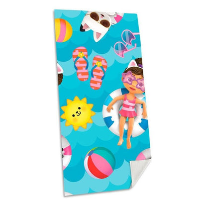 Gabby's Dollhouse Summer Badetuch für Kinder aus Baumwolle – 70 × 140 cm