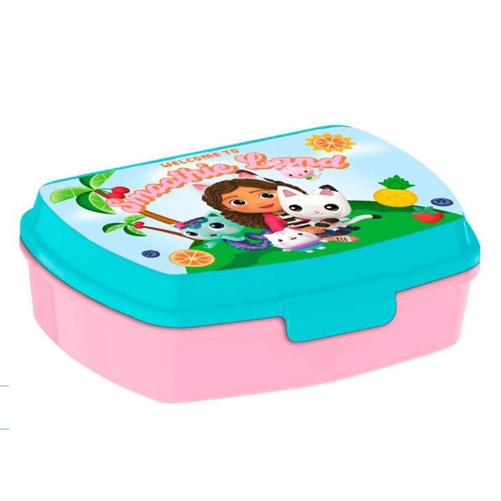 Gabby's Dollhouse Smoothie Land Brotdose mit einem Fach für Kinder – 17 × 14 × 6,5 cm, BPA-frei