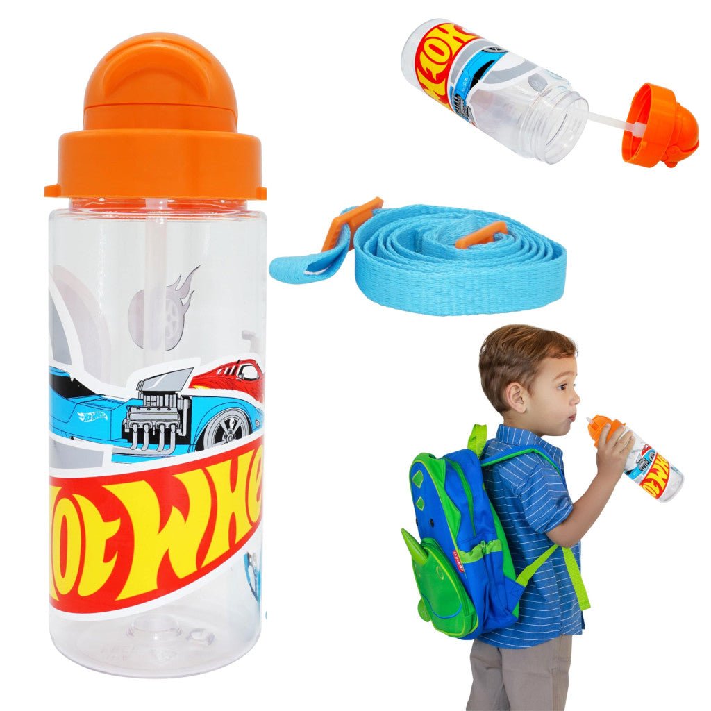 Hot Wheels Race tritan Kunststoff-Trinkflasche mit Schraubverschluss für Kinder – 500 ml