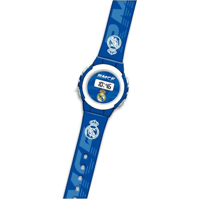 Real Madrid Emblem Blue digitale Uhr