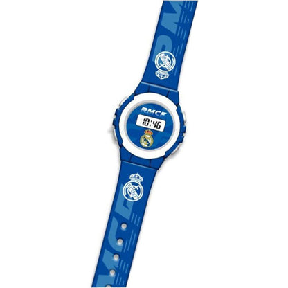 Real Madrid Emblem Blue digitale Uhr