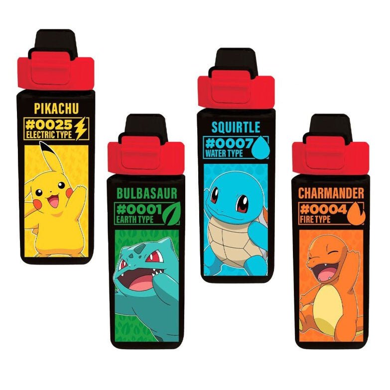Pokémon Electric Kunststoff-Trinkflasche mit Strohhalm für Kinder – 500 ml