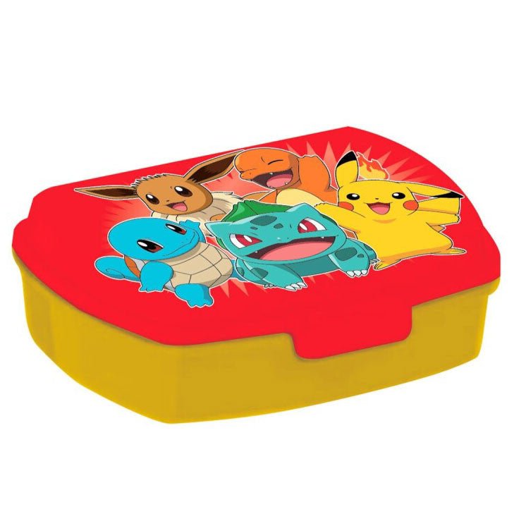 Pokémon Red -Sandwich-Box Brotdose mit einem Fach für Kinder – 17 × 14 × 6,5 cm, BPA-frei